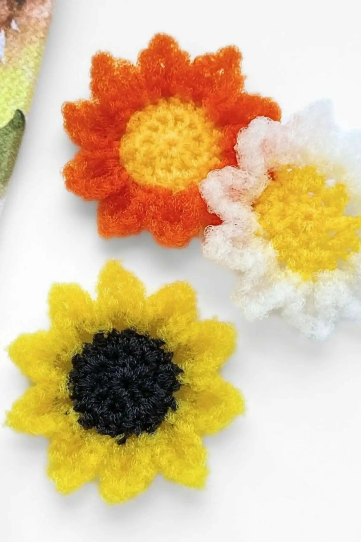 Sunflower Dish Scrubby (Crochet)