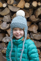 Solid Ear Flaps Hat (Knit)