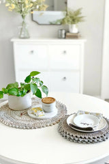 The Picot Placemat & Doily Set (Crochet)