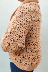 Pumpkin Pie Cocoon Shrug (Crochet)