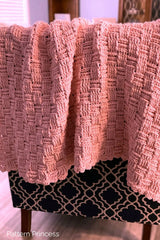 Blush Glam Chunky Blanket (Crochet)