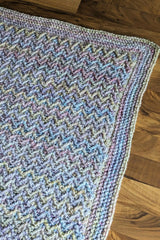 Homespun Arrow Stitch Baby Blanket (Crochet)