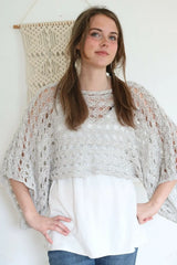 Lace Poncho Shrug (Knit)