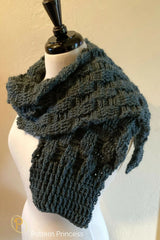 Pine Ridge Basketweave Scarf (Crochet)