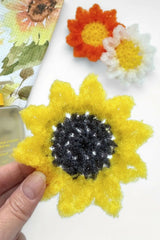 Sunflower Dish Scrubby (Crochet)