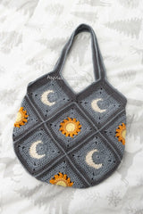 Sun and Moon Tote Bag (Crochet)