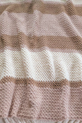 Chunky Striped Blanket (Crochet)