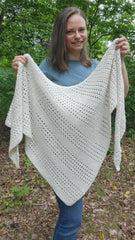 Rustic Summer Asymmetrical Shawl (Crochet)