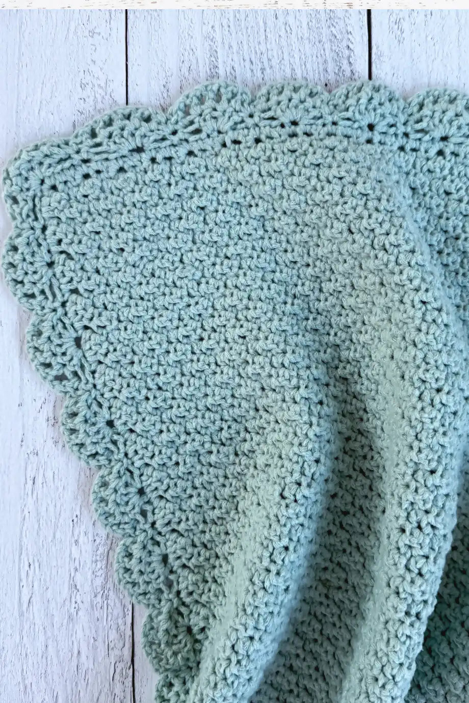 C2C Lemon Peel Stitch Baby Blanket (Crochet)