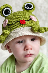 Frog Bucket Hat (Crochet)