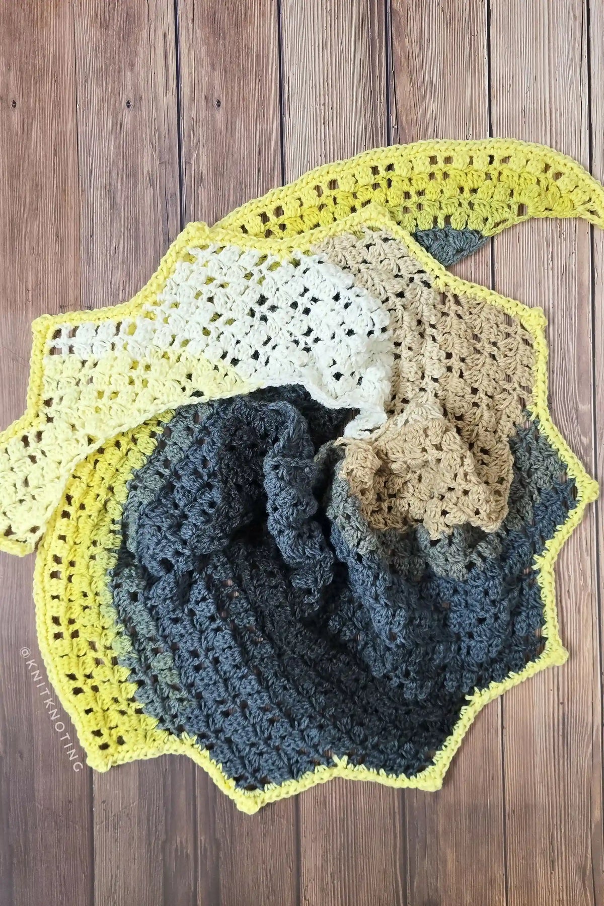 Chocolate Block Scarf (Crochet)