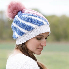 Tunisian Swirl Hat (Crochet)