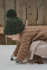 Solid Chunky Pompom Hat (Knit)