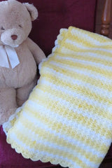 Lemon Meringue Dreams Ice Cream Baby Blanket (Crochet)