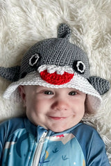 Shark Bucket Hat (Crochet)