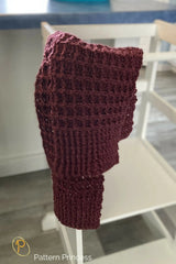 Canyon Ridge Waffle Stitch Scarf (Crochet)
