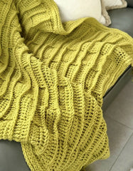 Textured Ridge Throw (Crochet)