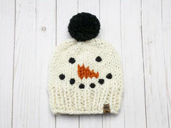 Snowman Hat (Knit)