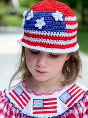 Patriotic Bucket Hat (Crochet)