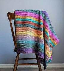 Crochet Color Medley Blanket (Crochet)