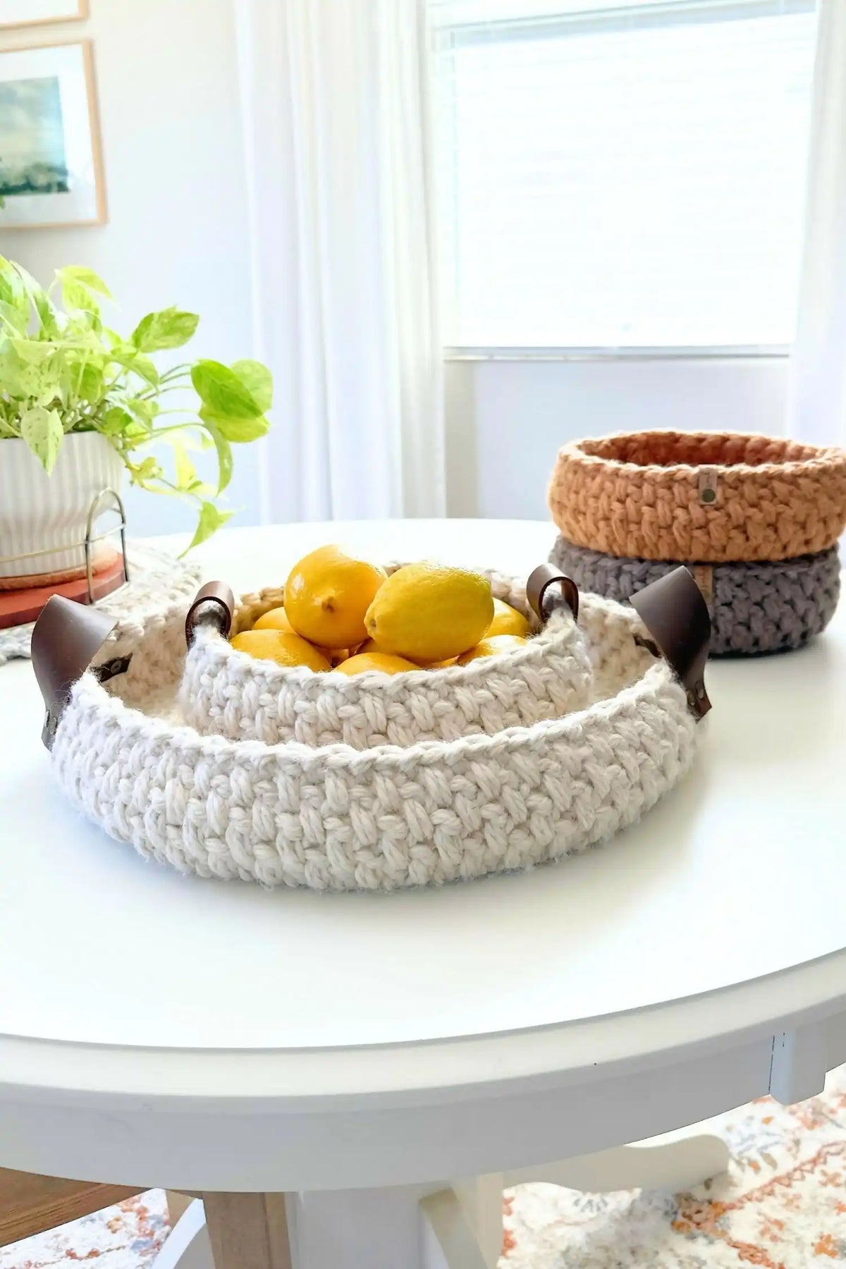 The Spike Stitch Basket & Tray (Crochet)