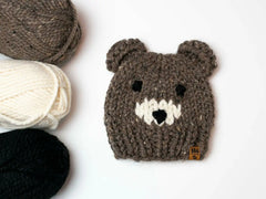 Bear Ears + Face Hat (Knit)