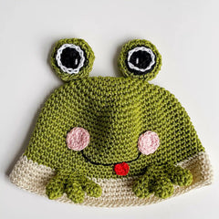 Frog Bucket Hat (Crochet)