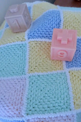 Pastel Colorblock Baby Blanket (Crochet)