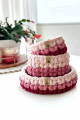 The Puffy Heart Basket (Crochet)