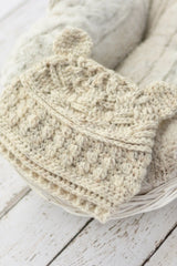 Bear Hugs Baby Beanie (Crochet)