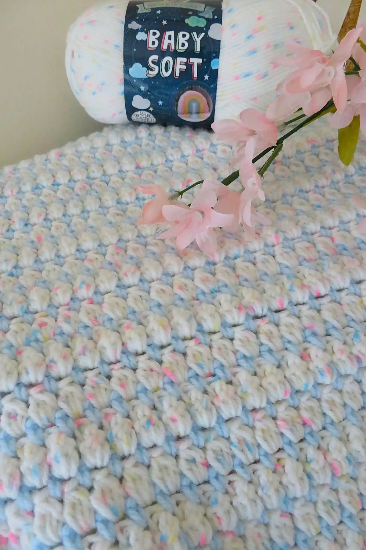 Soft Cluster Baby Blanket (Crochet)