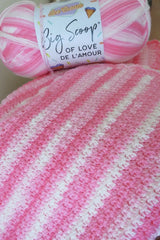 Sweet Strawberry Peel Ice Cream Blanket (Crochet)