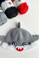 Shark Bucket Hat (Crochet)