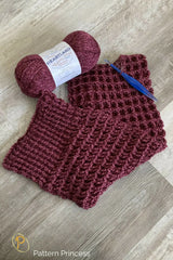 Canyon Ridge Waffle Stitch Scarf (Crochet)